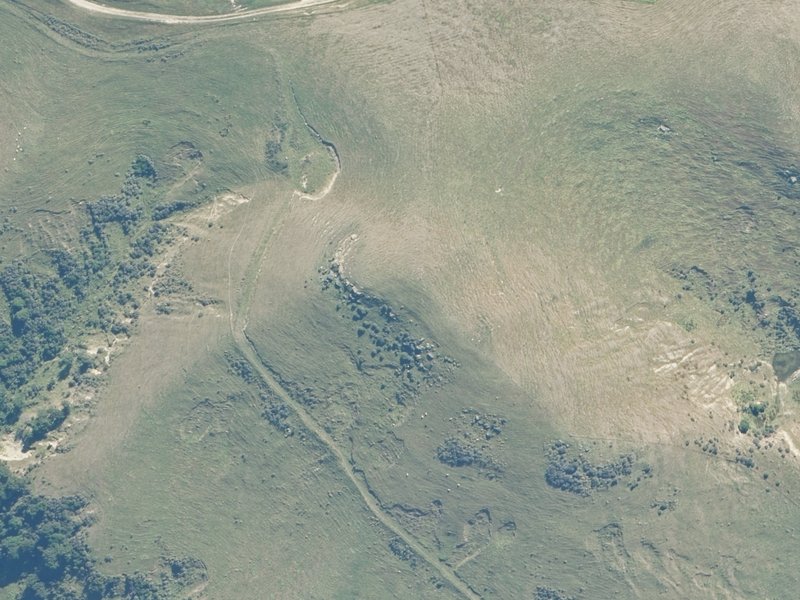aerial view of Random Spur Gravel Reserve and the ground around it