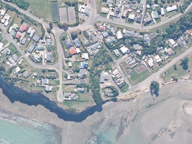 aerial view of Clutha Mackenzie Reserve and the ground around it
