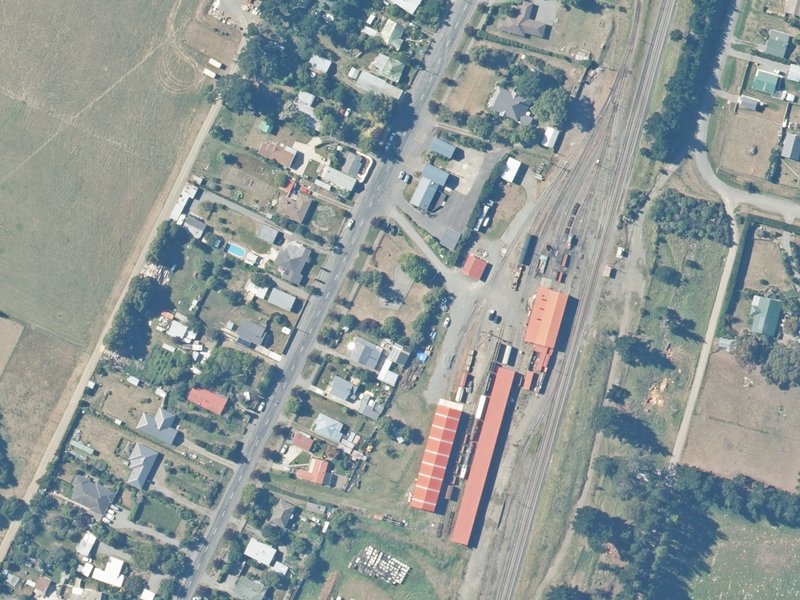 aerial view of Waipara Playground and the ground around it
