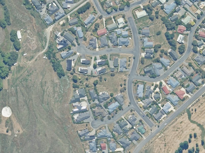 aerial view of Grantham Reserve and the ground around it