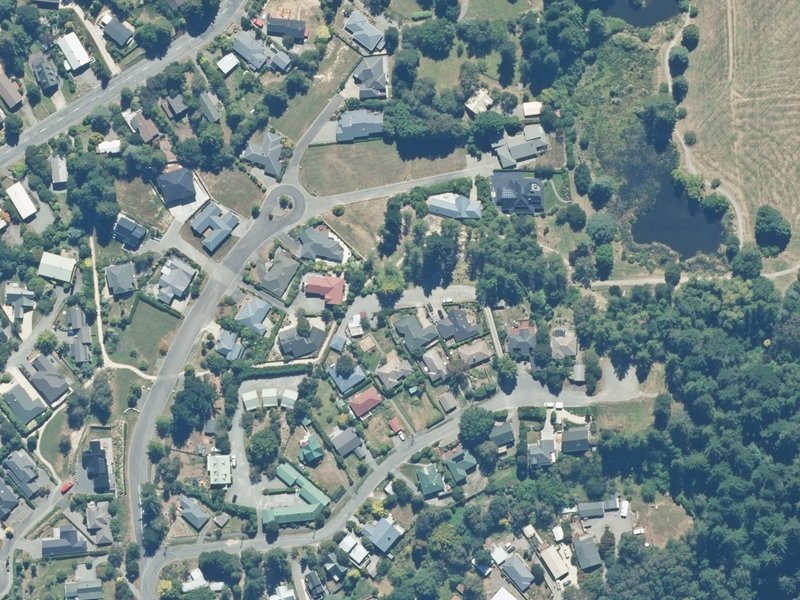 aerial view of Larch Reserve and the ground around it