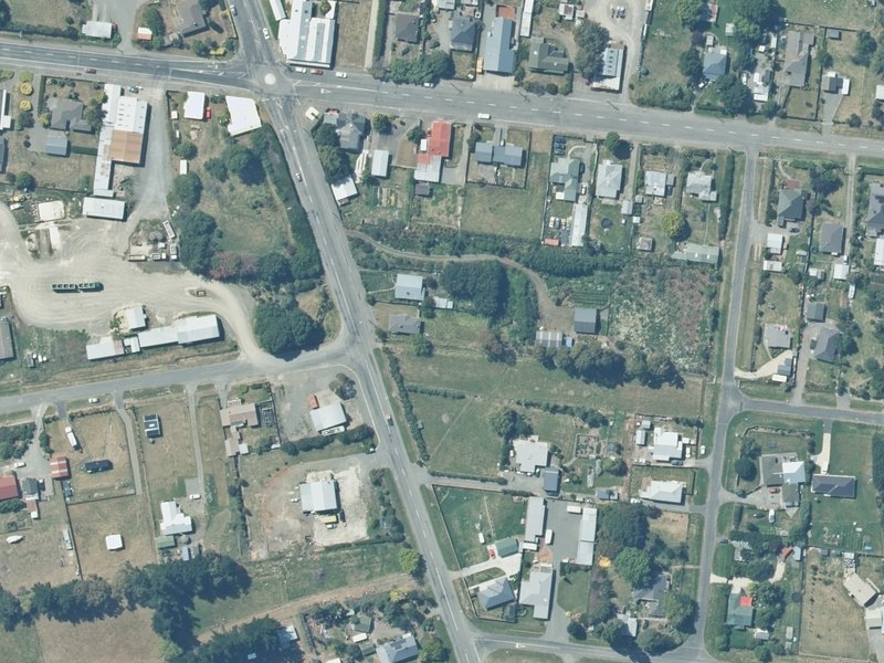 aerial view of Hawarden R.s.a Hall and the ground around it