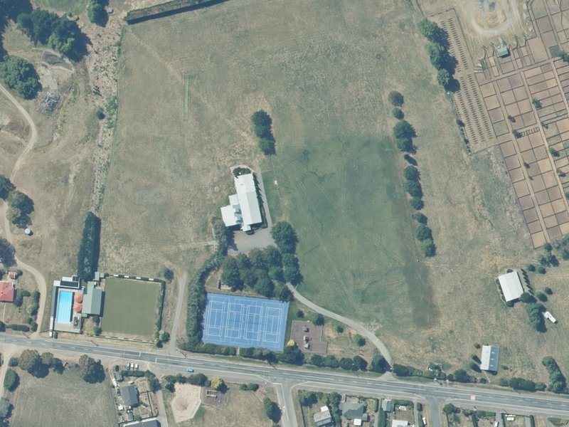 aerial view of Hawarden Reserve and the ground around it
