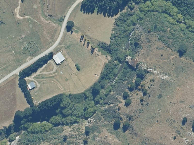 aerial view of Waitohi Esplanade Reserve and the ground around it