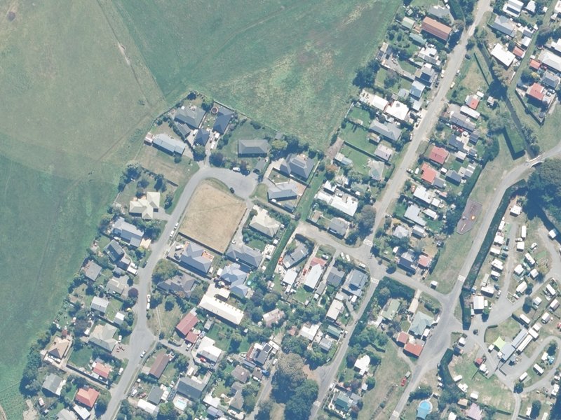 aerial view of Leithfield Beach Reserves and the ground around it