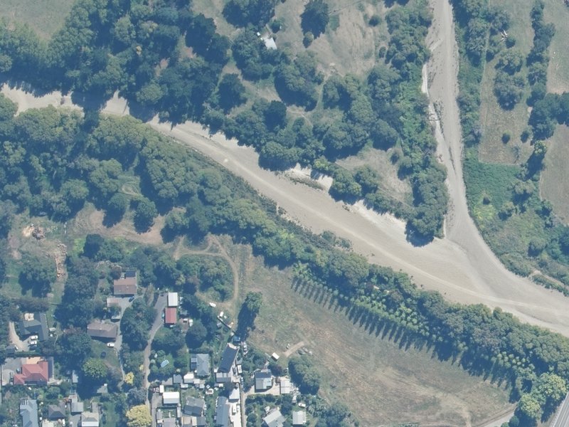 aerial view of Leithfield Reserve and the ground around it