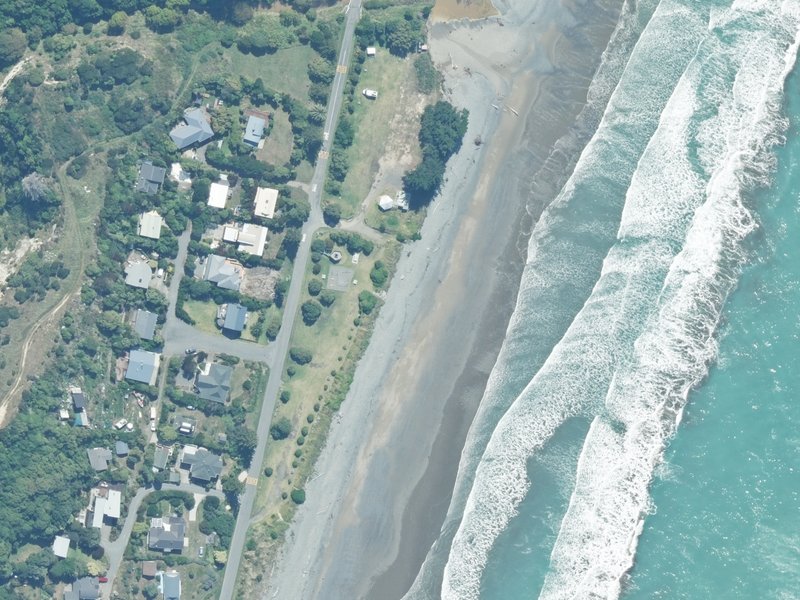 aerial view of Buxton Creek Picnic Area and the ground around it