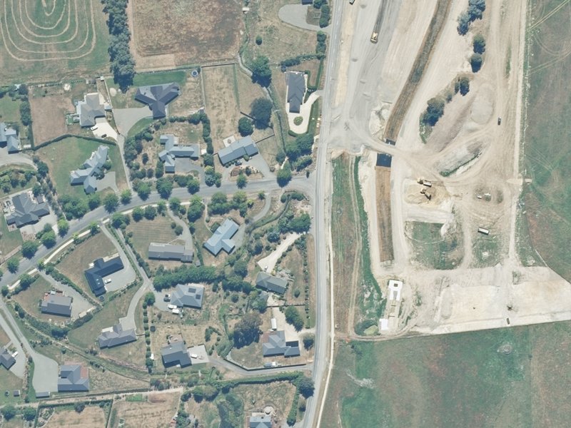 aerial view of Glen Lea Reserve and the ground around it