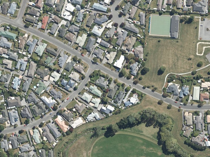 aerial view of Glenvale Walkway and the ground around it