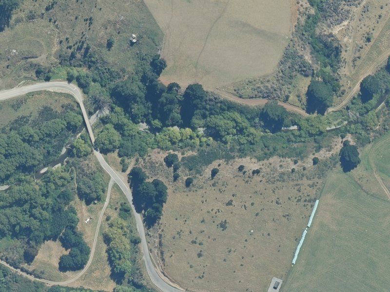 aerial view of Waitohi Reserve and the ground around it