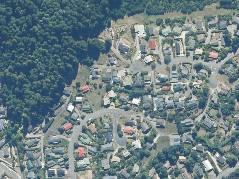 aerial view of Acheron Heights Accessway and the ground around it