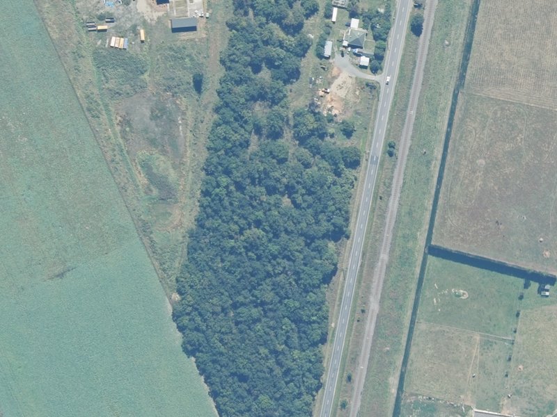 aerial view of Balcairn Oak Tree Reserve and the ground around it