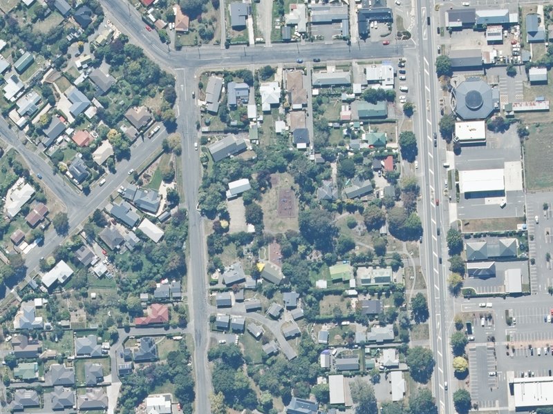 aerial view of Chamberlain Park and the ground around it
