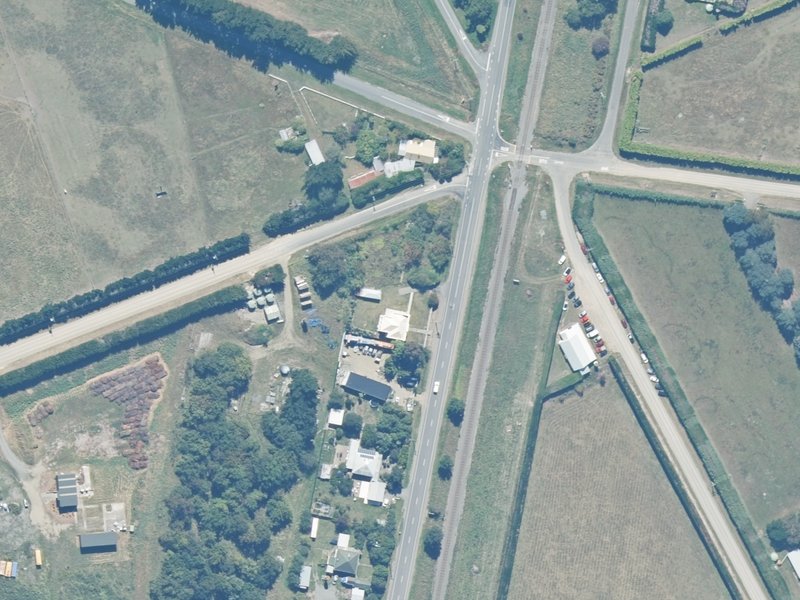 aerial view of Kowai Council Chambers and the ground around it