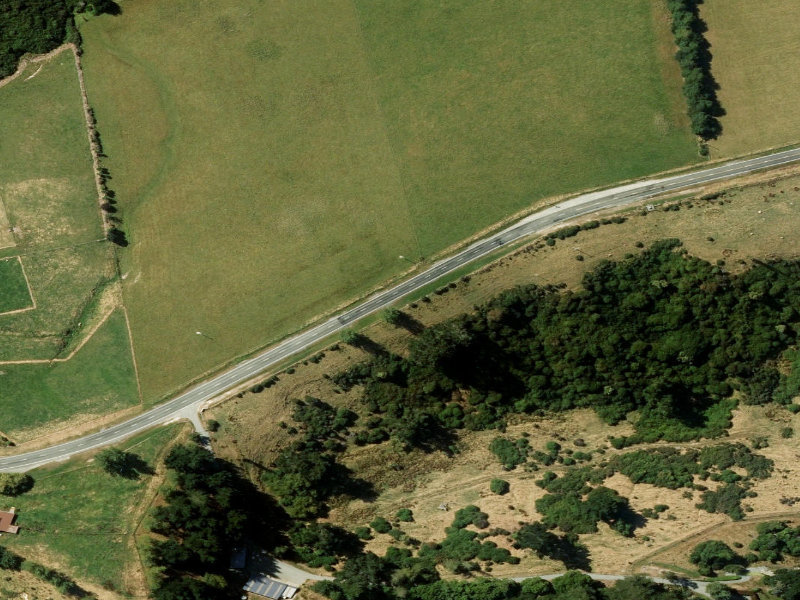 aerial view of Gapes Valley War Memorial and the ground around it