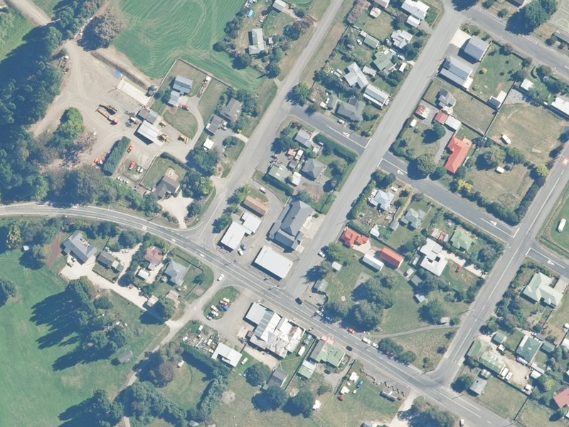 aerial view of Waiau Hall And Library and the ground around it