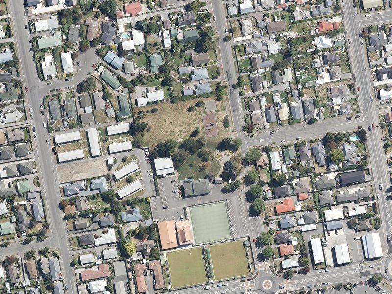 aerial view of Good Street Reserve and the ground around it
