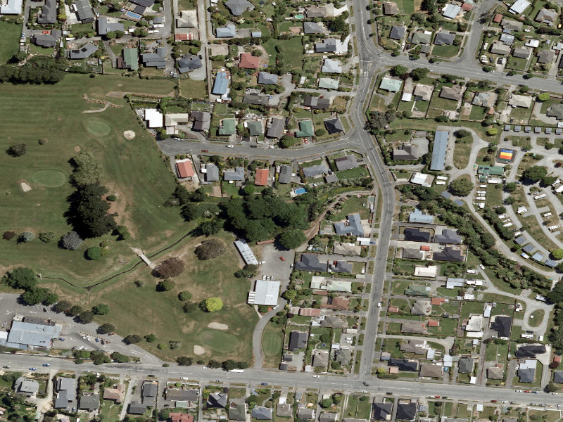 aerial view of Athol Place and the ground around it