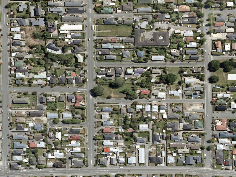 aerial view of Thomas / Preston Street Reserve and the ground around it
