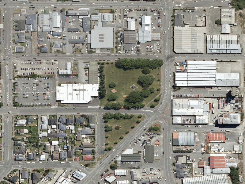 aerial view of Alexandra Square and the ground around it