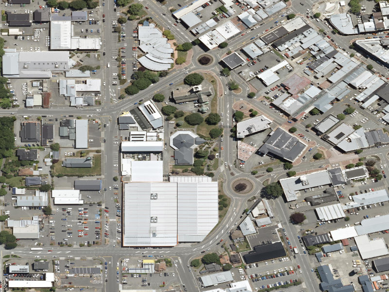 aerial view of Museum Grounds and the ground around it