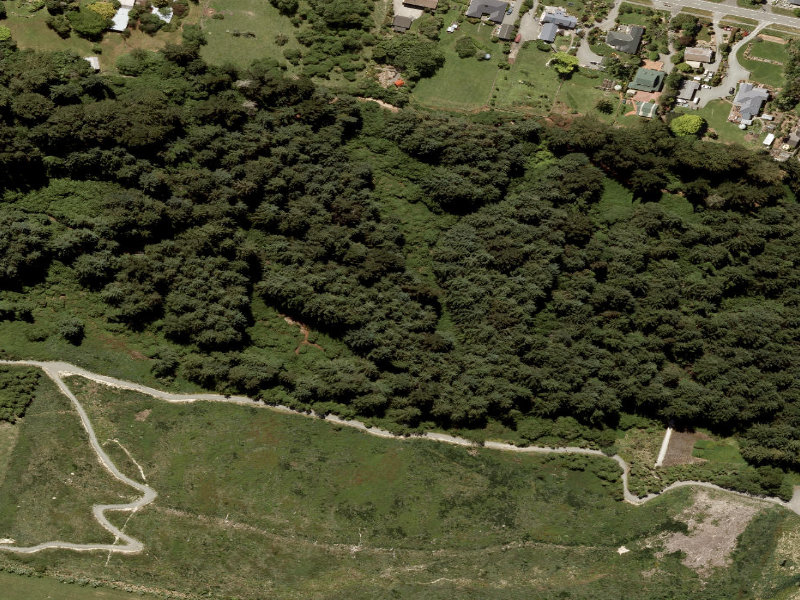 aerial view of Riddells and the ground around it