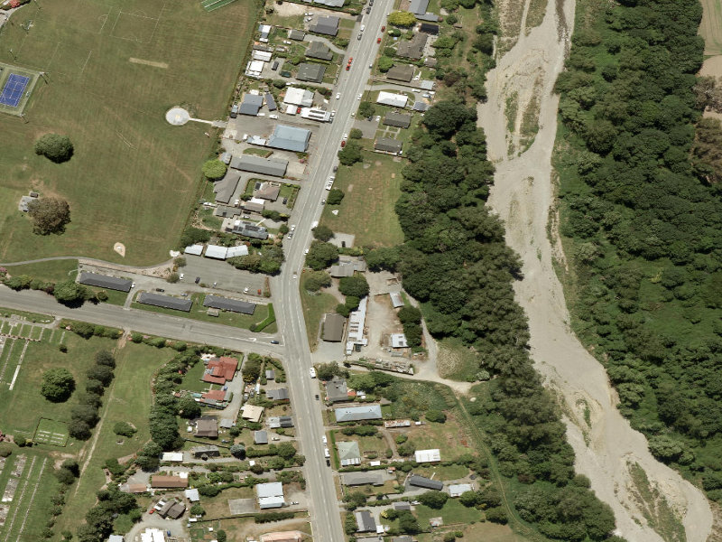aerial view of Depot (Ex GBC) and the ground around it