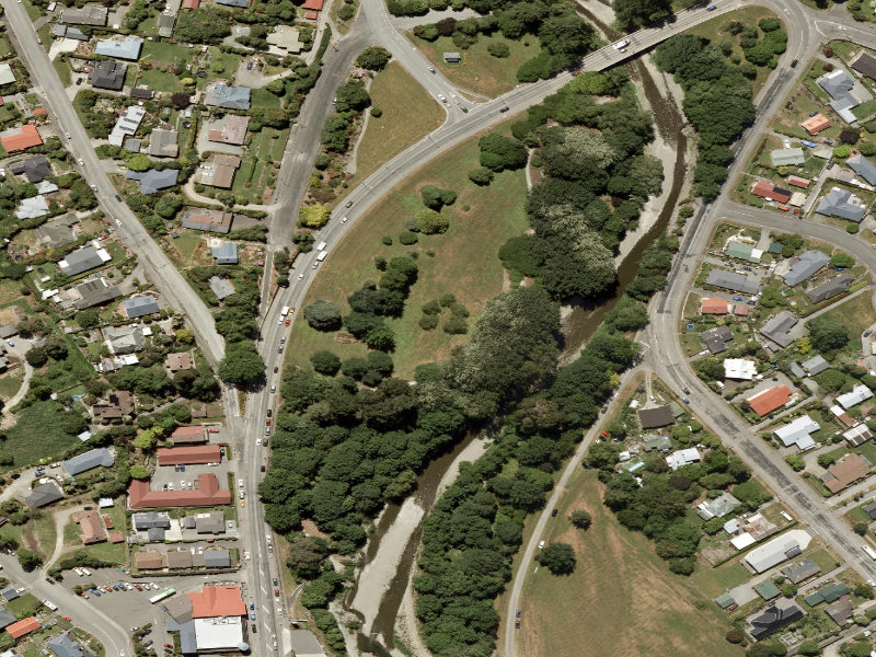 aerial view of Todd Park and the ground around it