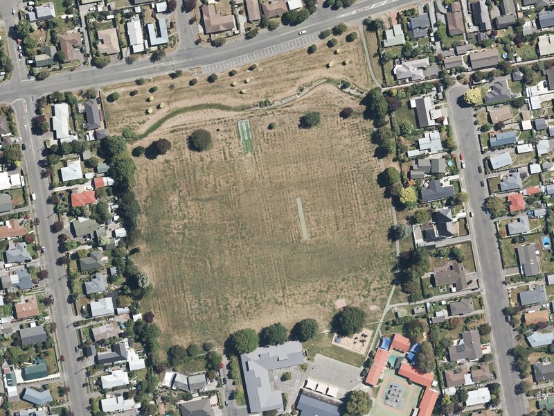 aerial view of Ashgrove Park and the ground around it
