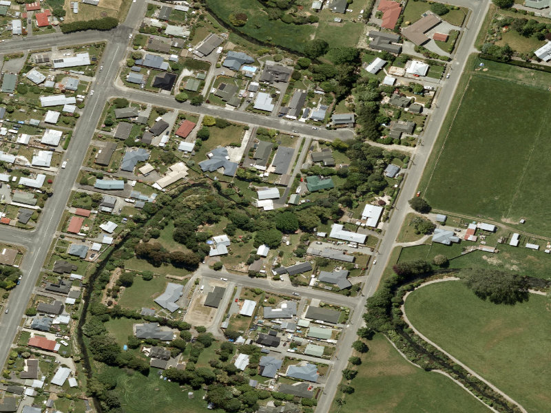aerial view of Esplanade and the ground around it