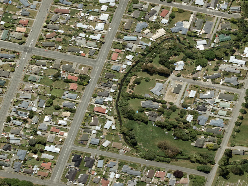aerial view of Esplanade and the ground around it
