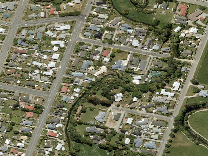 aerial view of Esplanade and the ground around it