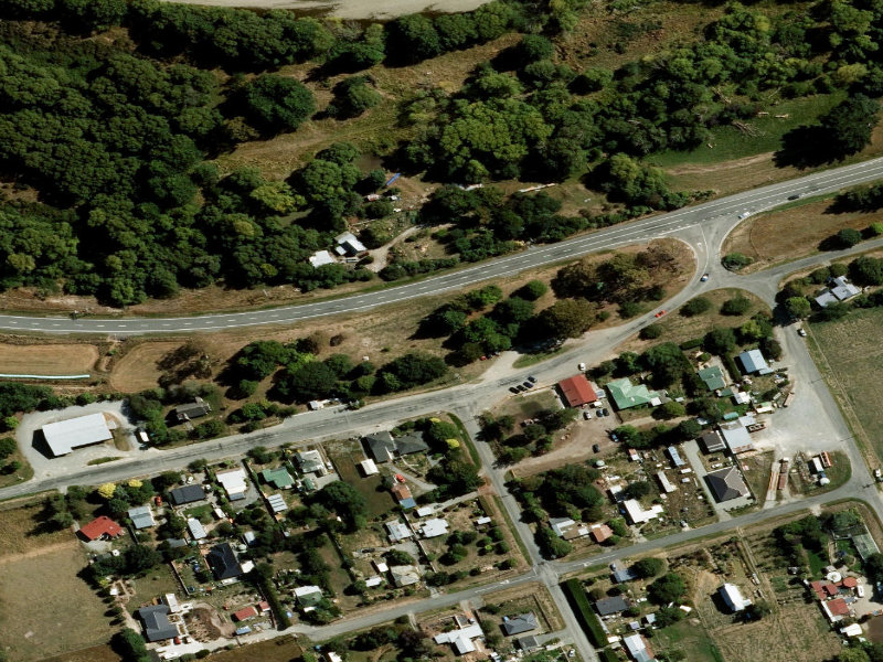 aerial view of Cave Village Green and the ground around it