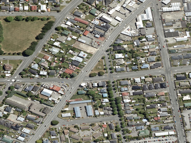 aerial view of South Africa Reserve and the ground around it
