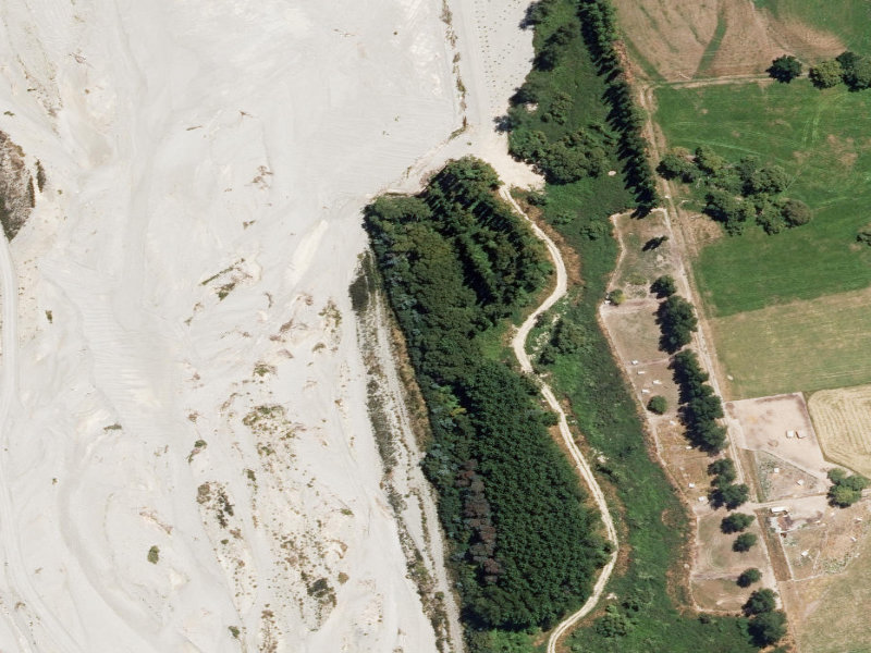 aerial view of Taylor Road Esplanade and the ground around it