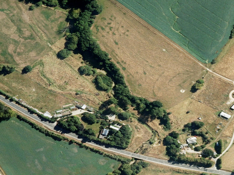 aerial view of Nelsons Creek and the ground around it