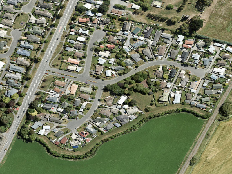 aerial view of Jim Bryden Reserve and the ground around it