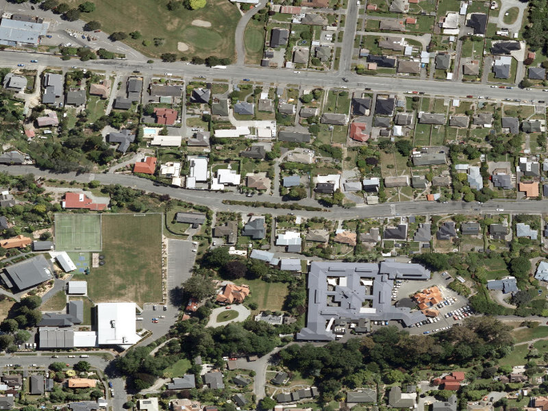 aerial view of June Street Berm and the ground around it