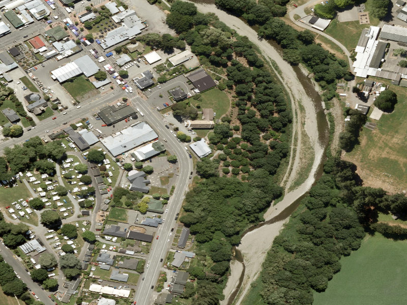 aerial view of Talbot Street Reserve and the ground around it