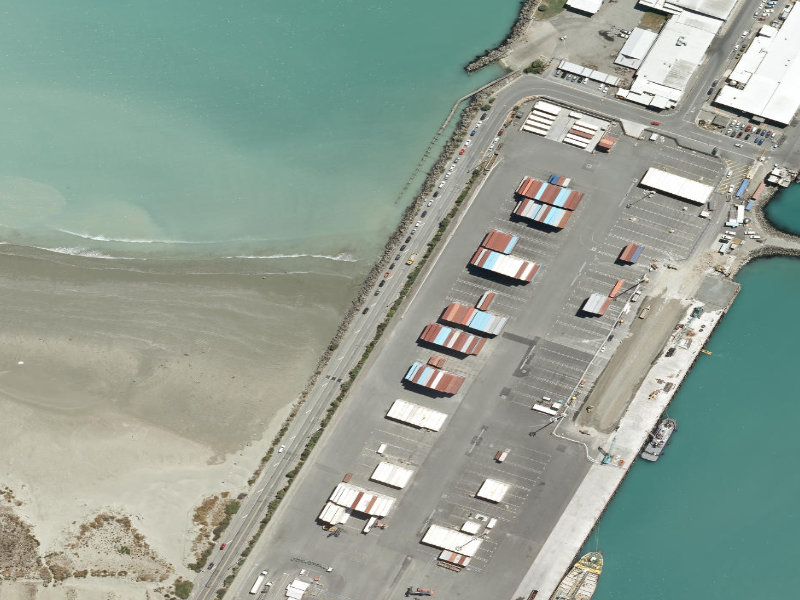 aerial view of Marine Parade and the ground around it