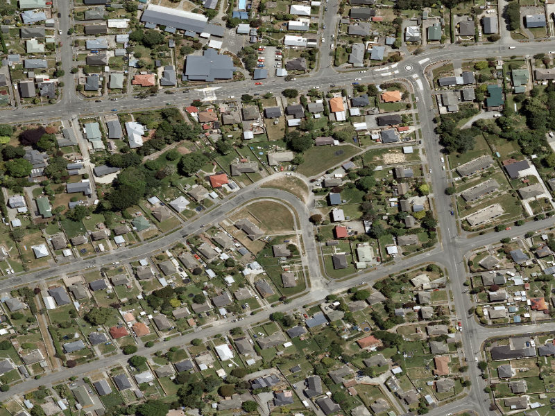 aerial view of Dunkirk Street Berm and the ground around it
