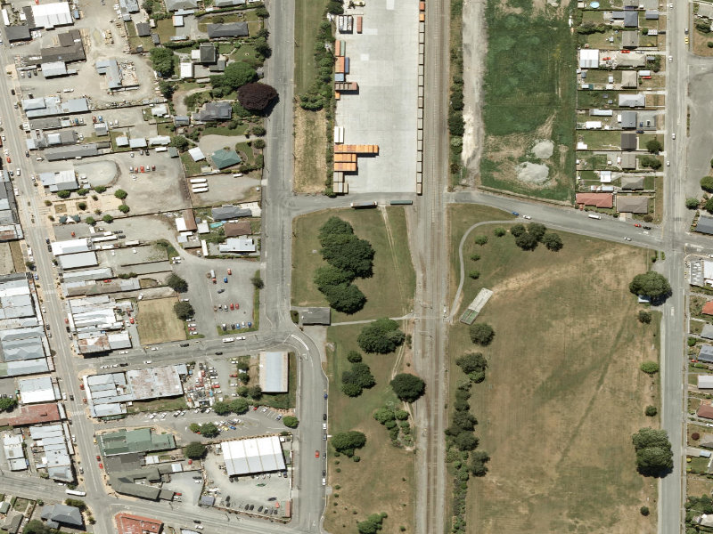 aerial view of Hally Terrace Reserve and the ground around it
