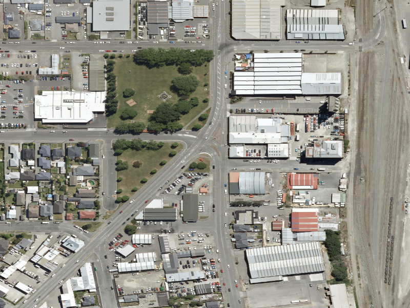 aerial view of Milling Company Bedding (Moon) and the ground around it