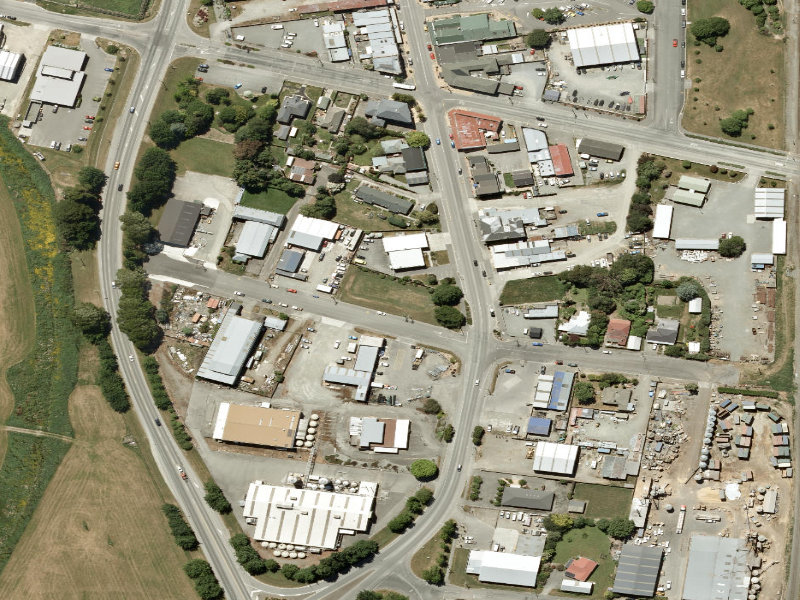 aerial view of Fraser Street Reserve and the ground around it