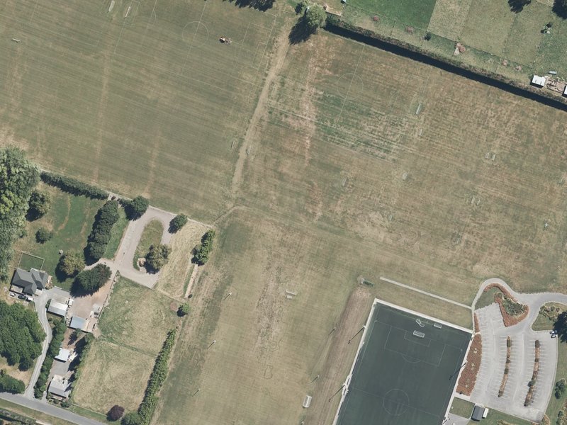 aerial view of Kendall Park and the ground around it
