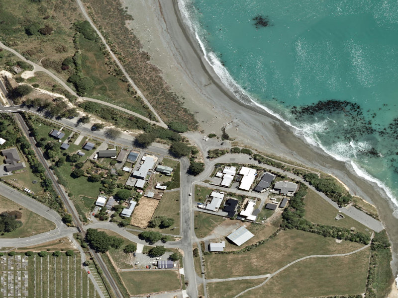 aerial view of South Beach and the ground around it