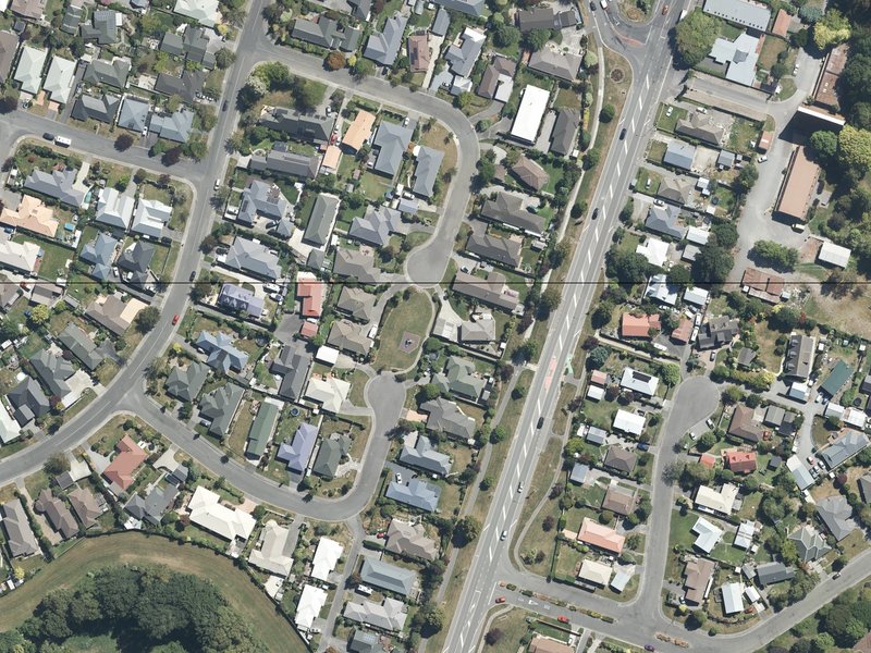 aerial view of Kiln Place Reserve and the ground around it