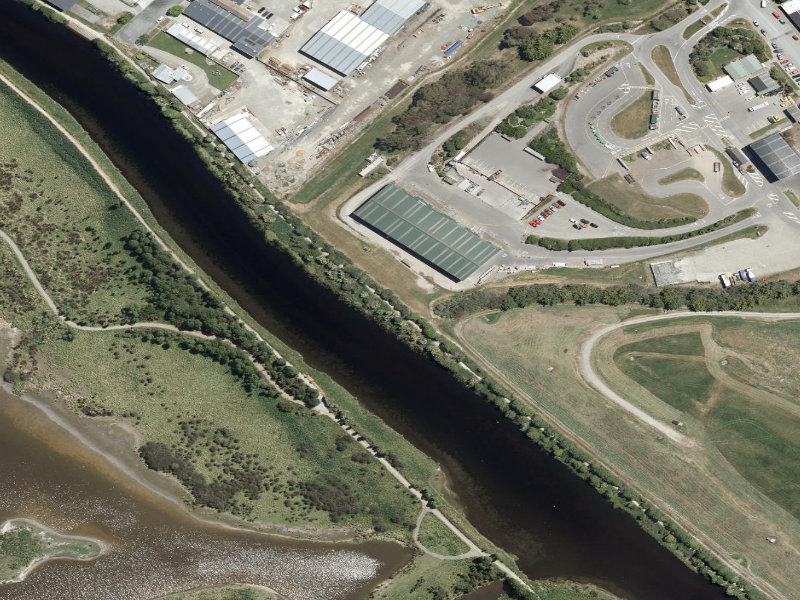 aerial view of Saltwater Creek South Street and the ground around it