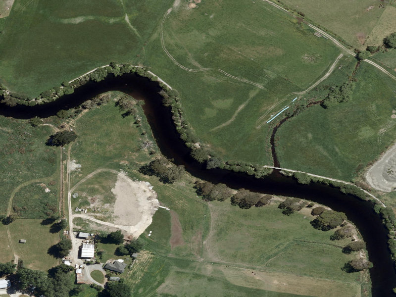 aerial view of Saltwater Creek Walkway (King) and the ground around it