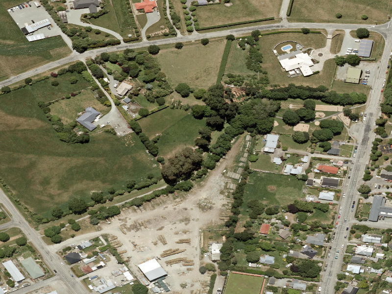 aerial view of Private Land Path Runs Through and the ground around it